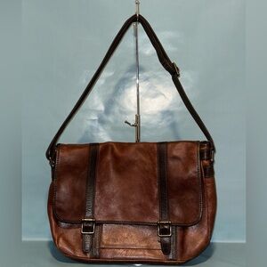 Fossil laptop leather bag